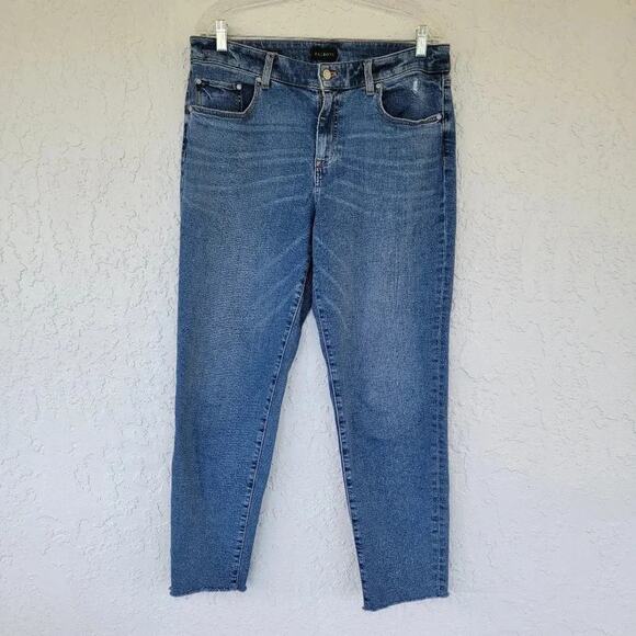 Talbots Everyday Relaxed Ankle Jeans Blue Denim Women Size 10 High Waist - Picture 13 of 13